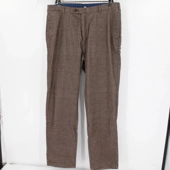 Peter Millar pants Mens 36 L32 Cotton Corduroy flat front business casual pocket - Picture 2 of 12